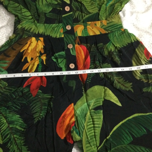 Farm Rio Cocoa Forest Jumpsuit w/ pockets NWT - Picture 14 of 16